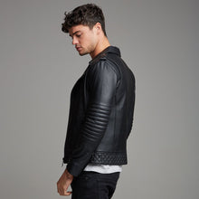 Load image into Gallery viewer, Father Sons Black Leather Jacket - FSH104