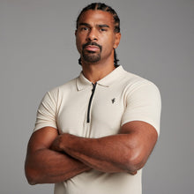 Load image into Gallery viewer, Father Sons Classic Sand Zipped Polo Shirt - FSH110