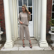 Load image into Gallery viewer, 'HARRIET' Knit Beige Lux Co Ord Set - CT085
