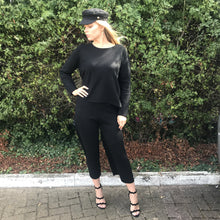 Load image into Gallery viewer, 'ELLA' Knit Black Lux Co Ord Set - CT087