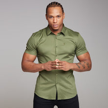Load image into Gallery viewer, Father Sons Super Slim Luxe Ultra Stretch Classic Khaki Short Sleeve - FS338