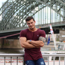 Load image into Gallery viewer, Father Sons Burgundy Bamboo Crew - FSH225