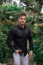 Load image into Gallery viewer, Father Sons Slim Sateen Classic Black Long Sleeve - FS545 (PRE ORDER / DISPATCH DATE 5TH AUGUST)