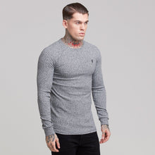 Load image into Gallery viewer, Father Sons Classic Grey & Black Ribbed Knit Jumper - FSH079