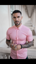 Load image into Gallery viewer, Father Sons Super Slim Luxe Ultra Stretch Pink Short Sleeve - FS390