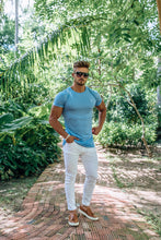 Load image into Gallery viewer, Father Sons Light Blue Bamboo Crew - FSH224