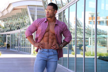 Load image into Gallery viewer, Father Sons Ripped Slim Stretch Light Blue Jeans - FSH103