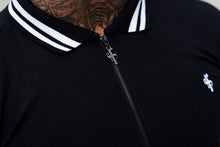 Load image into Gallery viewer, Father Sons Classic Black and White Contrast Collar Polo Shirt - FSH236