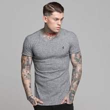 Load image into Gallery viewer, Father Sons Classic Grey Ribbed Knit Super Slim Long Line Crew- FSH173 (PRE ORDER / DISPATCH DATE 15TH JULY)