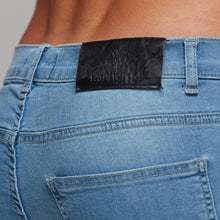 Load image into Gallery viewer, Father Sons Slim Stretch Washed Blue Distressed Denim Jean Shorts - FSH242
