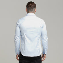 Load image into Gallery viewer, Father Sons Classic Light Blue Twill Cutaway Collar - FS601