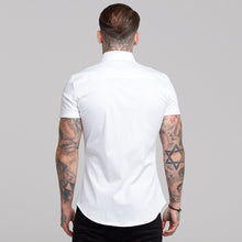 Load image into Gallery viewer, Father Sons Slim Sateen Classic White with Khaki Embroidery - FS402