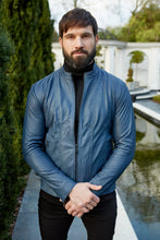 Load image into Gallery viewer, Father Sons Navy Lambs Leather Jacket - FSH217