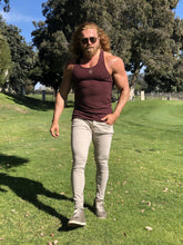 Load image into Gallery viewer, Father Sons Classic Burgundy Ribbed Knit Super Slim Vest - FSH323