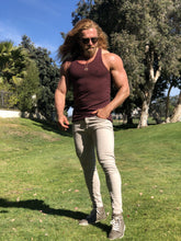 Load image into Gallery viewer, Father Sons Classic Burgundy Ribbed Knit Super Slim Vest - FSH323