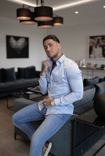 Load image into Gallery viewer, Father Sons Slim Sateen Classic Light Blue Long Sleeve - FS551 (PRE ORDER / DISPATCH DATE 5TH AUGUST)
