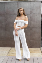 Load image into Gallery viewer, &#39;AYLA&#39; Knitted Co ord Trouser White - CTJ010
