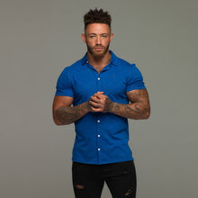 Load image into Gallery viewer, Father Sons Super Slim Royal Blue Jersey Short Sleeve - FSH013
