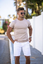 Load image into Gallery viewer, Father Sons Slim Fit White Sateen Shorts - FSH494 (PRE ORDER / DISPATCH DATE 31ST JULY)
