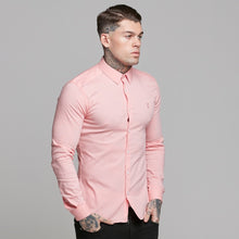 Load image into Gallery viewer, Father Sons Super Slim Ultra Stretch Pink Long Sleeve - FS476
