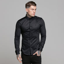 Load image into Gallery viewer, Father Sons Slim Sateen Classic Black Long Sleeve - FS545  (PRE ORDER / DISPATCH DATE 5TH AUGUST)
