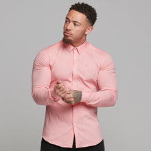 Load image into Gallery viewer, Father Sons Super Slim Ultra Stretch Pink Long Sleeve - FS476
