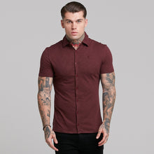 Load image into Gallery viewer, Father Sons Super Slim Burgundy Jersey Short Sleeve - FSH016
