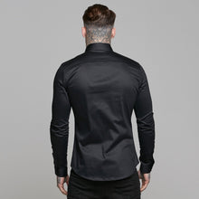 Load image into Gallery viewer, Father Sons Slim Sateen Classic Black Long Sleeve - FS545  (PRE ORDER / DISPATCH DATE 5TH AUGUST)
