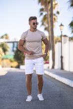 Load image into Gallery viewer, Father Sons Slim Fit White Sateen Shorts - FSH494 (PRE ORDER / DISPATCH DATE 31ST JULY)
