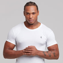 Load image into Gallery viewer, Father Sons White Bamboo Crew - FSH061
