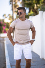 Load image into Gallery viewer, Father Sons Slim Fit White Sateen Shorts - FSH494 (PRE ORDER / DISPATCH DATE 31ST JULY)
